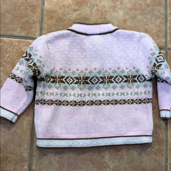 Hanna Andersson Pink Half Zip Sweater 6-12 mo - Picture 4 of 4